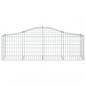 Preview: Gabione mit Hochbogen 200x50x60/80 cm Verzinktes Eisen