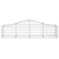 Preview: Gabione mit Hochbogen 200x50x40/60 cm Verzinktes Eisen