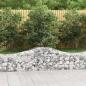 Preview: Gabione mit Hochbogen 200x50x40/60 cm Verzinktes Eisen