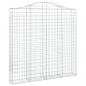 Preview: Gabione mit Hochbogen 200x30x200/220 cm Verzinktes Eisen