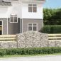 Preview: Gabione mit Hochbogen 200x50x120/140 cm Verzinktes Eisen
