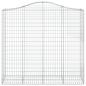 Preview: Gabione mit Hochbogen 200x50x180/200 cm Verzinktes Eisen