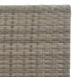 Preview: ARDEBO.de - Bistrotisch Klappbar Grau 55x54x71 cm Poly Rattan