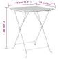 Preview: Bistrotisch Klappbar Grau 55x54x71 cm Poly Rattan