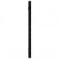 Preview: Wand-Kopfteil Schwarz 126x3x63 cm Massivholz Kiefer