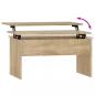 Preview: Couchtisch Sonoma-Eiche 80x50,5x41,5 cm Holzwerkstoff