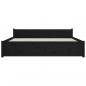 Preview: Massivholzbett Schwarz 140x190 cm