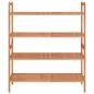 Preview: Schuhregale 2 Stk. 69x27x41 cm Massivholz Nussbaum