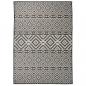 Preview: ARDEBO.de - Outdoor-Teppich Flachgewebe 120x170 cm Schwarz Gestreift