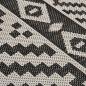 Preview: Outdoor-Teppich Flachgewebe 120x170 cm Schwarz Gestreift