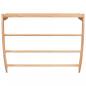 Preview: Handtuchhalter 60x25,5x49 cm Massivholz Nussbaum