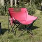 Preview: ARDEBO.de - Campingstühle 2 Stk. mit Tasche Klappbar Rosa