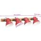 Preview: ARDEBO.de - Wandleuchte 25 W Rot 90x25 cm E27