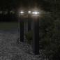 Preview: ARDEBO.de - Wegeleuchten 3 Stk. Schwarz 80 cm Aluminium