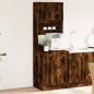 Preview: ARDEBO.de - Küchenschrank Räuchereiche 60x50x180 cm Holzwerkstoff