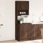 Preview: ARDEBO.de - Küchenschrank Braun Eichen-Optik 60x50x180 cm Holzwerkstoff