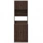 Preview: Küchenschrank Braun Eichen-Optik 60x50x180 cm Holzwerkstoff