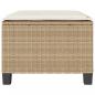 Preview: 3-tlg. Bistro-Set mit Kissen Beige Poly Rattan