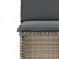 Preview: 3-tlg. Bistro-Set mit Kissen Beige Poly Rattan