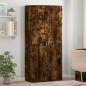 Preview: ARDEBO.de - Schuhschrank Räuchereiche 80x39x178 cm Holzwerkstoff