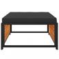 Preview: Gartenhocker mit Kissen 68x68x30 cm Massivholz Akazie