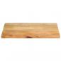 Preview: Tischplatte mit Baumkante 90x60x2,5 cm Massivholz Mango