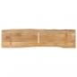 Preview: Tischplatte mit Baumkante 160x40x3,8 cm Massivholz Mango