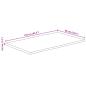 Preview: Tischplatte mit Baumkante 110x60x3,8 cm Massivholz Mango