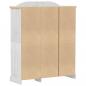 Preview: Kleiderschrank Corona Weiß 151,5x52x186 cm Massivholz Kiefer