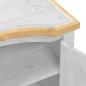 Preview: Kleiderschrank Corona Weiß 151,5x52x186 cm Massivholz Kiefer