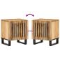 Preview: Nachttische 2 Stk. 40x34x46 cm Raues Mangoholz