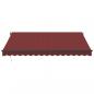 Preview: Markise Automatisch mit LED Weinrot 400x350 cm