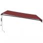 Preview: Markise Automatisch mit LED Weinrot 400x350 cm