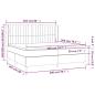 Preview: Boxspringbett mit Matratze Taupe 200x200 cm Stoff