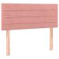 Preview: Boxspringbett mit Matratze Rosa 100x200 cm Samt