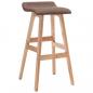 Preview: Barhocker 2 Stk. Taupe Stoff