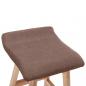 Preview: Barhocker 2 Stk. Taupe Stoff