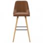 Preview: Barhocker 2 Stk. Braun Samt