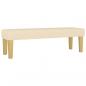 Preview: Boxspringbett mit Matratze Creme 180x200 cm Stoff
