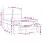 Preview: Boxspringbett mit Matratze Dunkelblau 140x190 cm Samt