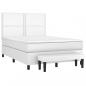 Preview: Boxspringbett mit Matratze Weiß 140x200 cm Kunstleder