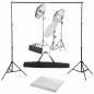 Preview: ARDEBO.de - Fotostudio-Set mit Lampen und Hintergrundsystem