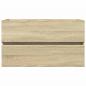 Preview: Waschbeckenunterschrank Sonoma-Eiche 80x38,5x45cm Holzwerkstoff