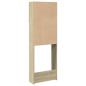 Preview: ARDEBO.de - Waschmaschinenschrank Sonoma-Eiche 64x25,5x190 cm Holzwerkstoff