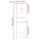 Preview: Waschmaschinenschrank Sonoma-Eiche 64x25,5x190 cm Holzwerkstoff