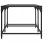Preview: Couchtisch mit Glasplatte Transparent 98,5x50x40 cm Stahl