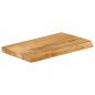 Preview: Tischplatte mit Baumkante 50x40x2,5 cm Massivholz Mango