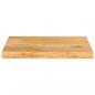 Preview: Tischplatte mit Baumkante 50x40x2,5 cm Massivholz Mango