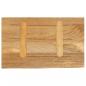 Preview: Tischplatte mit Baumkante 50x40x2,5 cm Massivholz Mango
