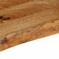 Preview: Tischplatte mit Baumkante 50x40x2,5 cm Massivholz Mango
